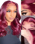affordable human hair wigs for black women in 99j color