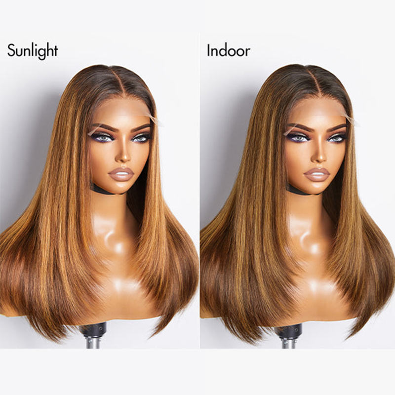 bold yet classy color blend qvr glueless wigs for melanin-rich skin tones