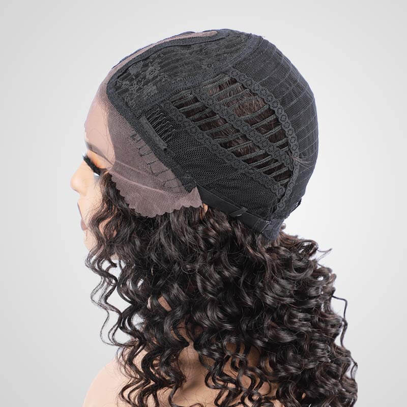 human hair lace wigs deep curl style for confident black queens