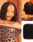 QVR Type 4C Afro Kinky Bulk Braiding Human Hair Extensions For Black Women