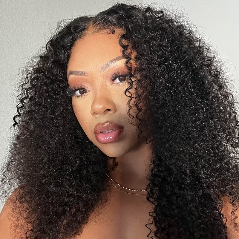 qvr hd lace wigs kinky curly with undetectable transparent lace