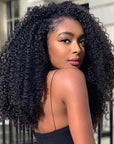 wear and go human hair afro curly wig beginner friendly