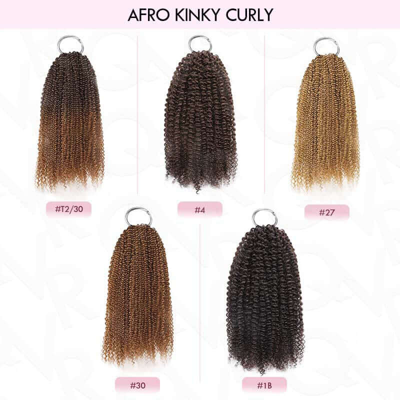 qvr afro kinky curly crochet human hair extensions color chart