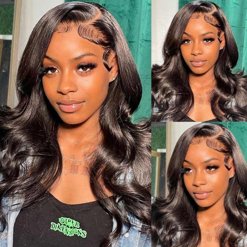 qvr hd lace wigs 5x5 lace closure wig for women with sleek body wave style