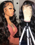 QVR body wave human hair wear and go wigs
