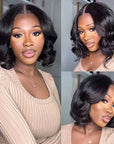 chic short bob body wave wear and go wig for easy styling