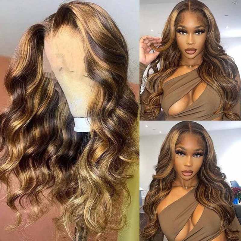effortless straight hair wear and go wig with soft ombre highlights
