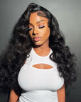pre-cut HD lace closure wear and go glueless wig