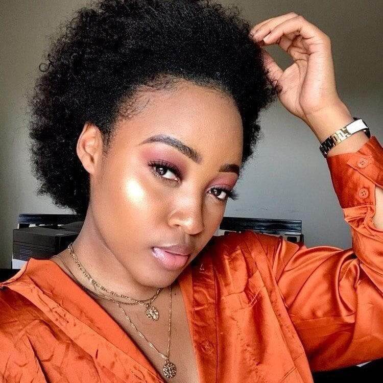 fluffy and easy glueless human hair wigs no leave out needed