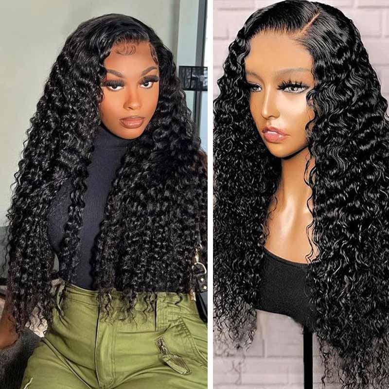 glueless 4x6 lace closure human hair wear and go wigs