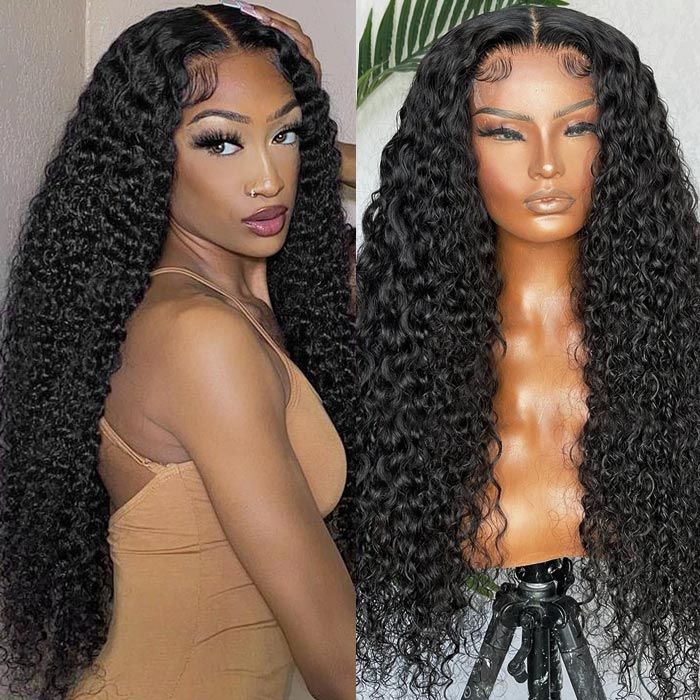 bouncy deep wave wear and go glueless wigs for effortless styling