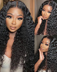 glueless pre-cut 13x4 HD lace frontal human hair wear and go wigs