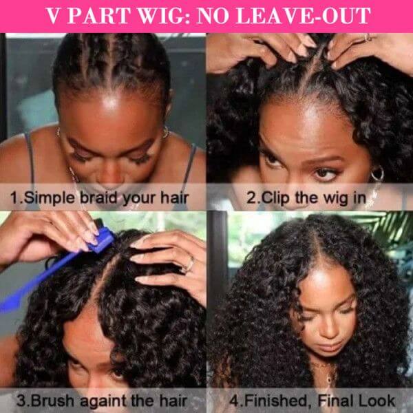 how to install qvr v part wig with no leave out