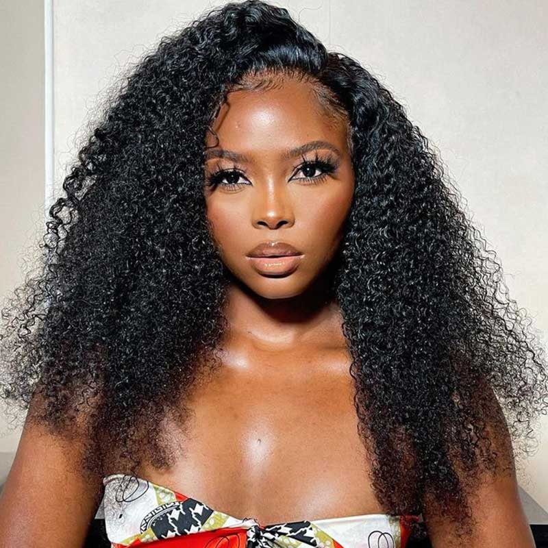 qvr hd lace wigs kinky curly full lace wig for black women with natural texture