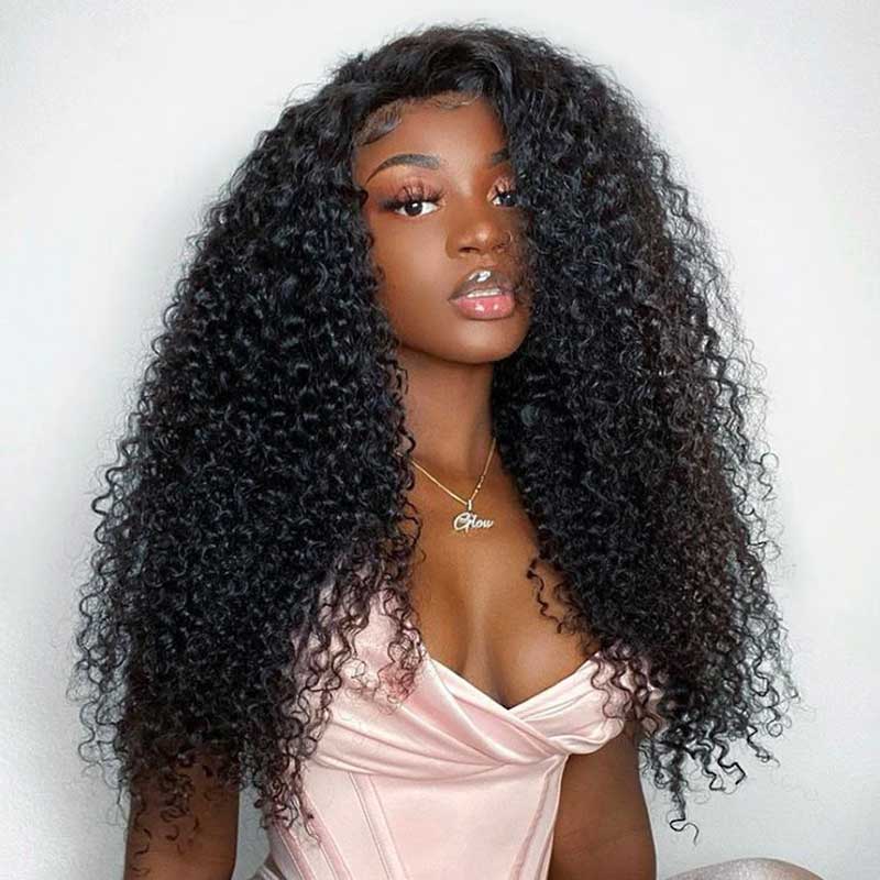 qvr hd lace wigs full lace kinky curly wig for black women, undetectable lace