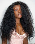 qvr hd lace wigs full lace kinky curly wig for black women, undetectable lace