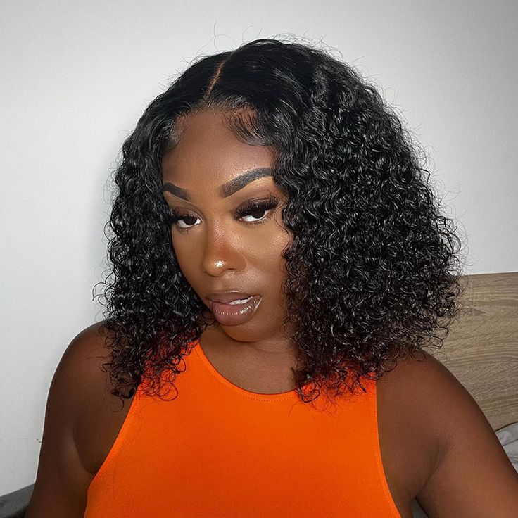 chic short bob human hair wear and go wig for everyday wear