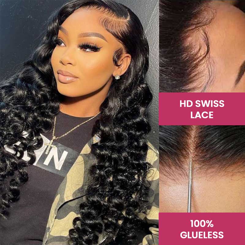 wear and go glueless wig with deep wave style