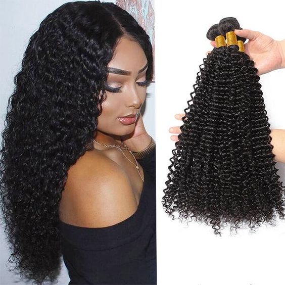 qvr jerry curly natural black mongolian human hair bundles
