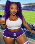 MATCH SALE|QVR Purple Afro Kinky Bulk Human Hair