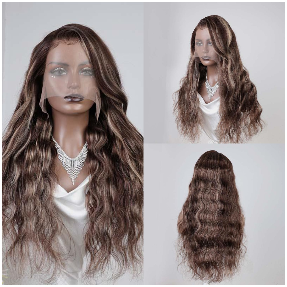 natural-looking dark balayage body wave hd lace wigs human hair
