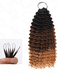 t1b/30/27  machine made crochet braiding hair human hair extensions