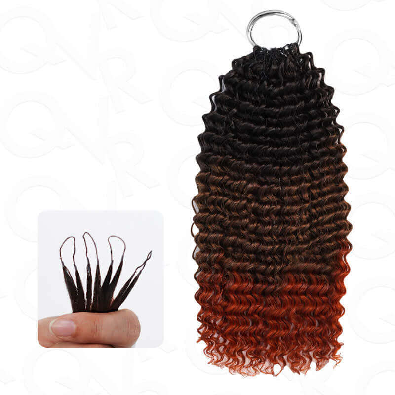 qvr t1b/30/350 machine made crochet braiding hair human hair extensions