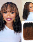 QVR Ombre Afro Kinky Bulk Braids Hair Extensions for Passion Twists & Locs