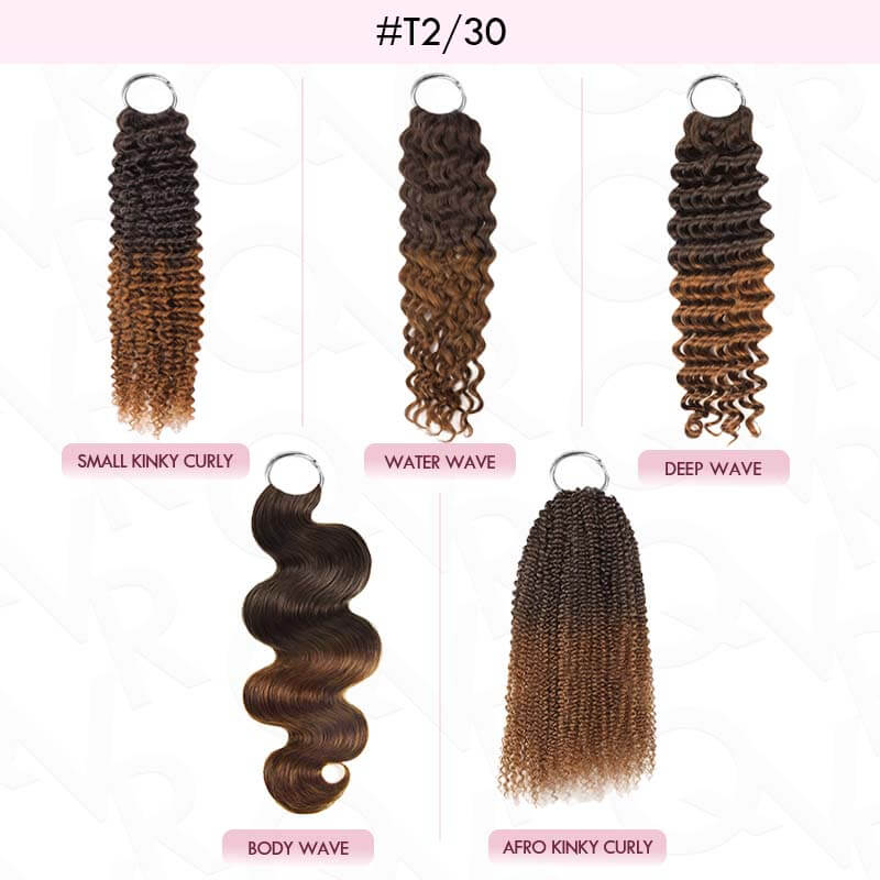 t2/30 ombre crochet braiding hair hair texture chart
