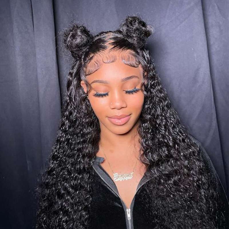 easy-to-style 4x4 HD lace closure human hair wear and go wig