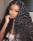 hd lace wigs water wave human hair 13x4 lace frontal wig for natural style