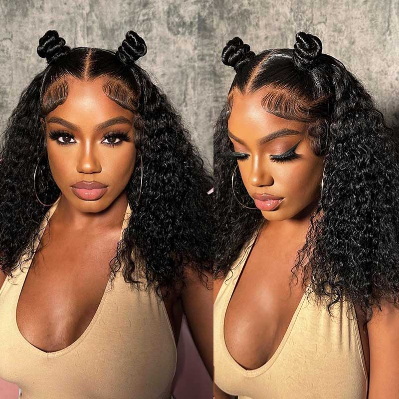glueless pre-cut 4x6 HD lace closure wear and go wig
