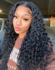 glueless human hair wigs pre-plucked lace frontal for black women