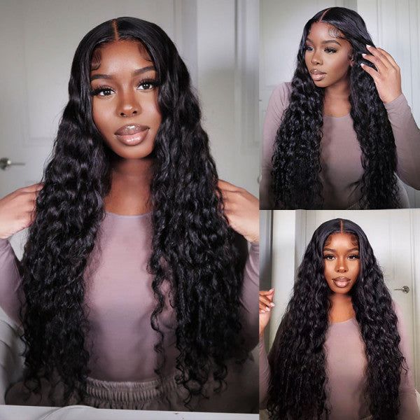 glueless wigs brazilian curly human hair with baby hairs