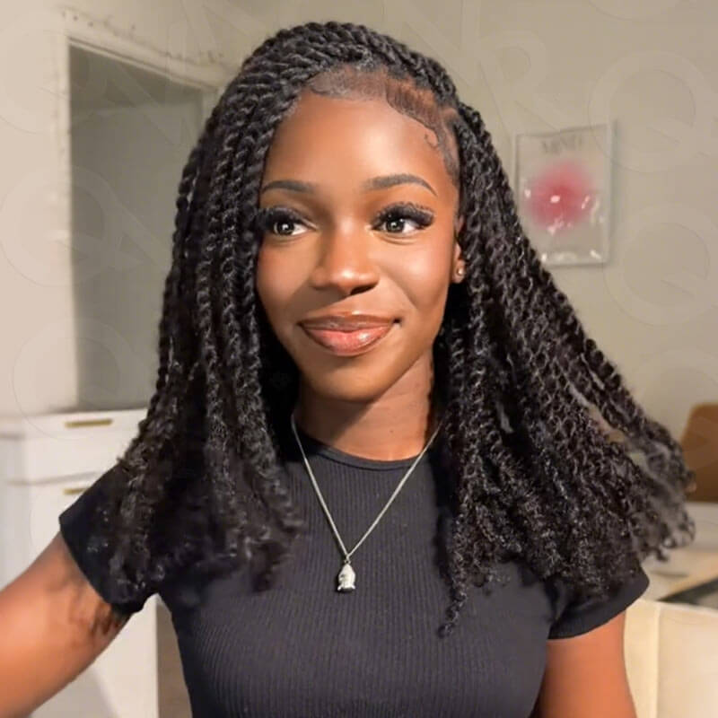 black natural texture afro kinky bulk 100 human hair