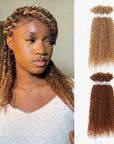honey blonde and aburn brown passion twist hair for braiding