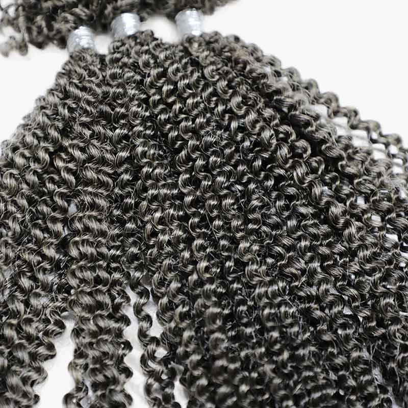 salt pepper colored passion twist braiding hair