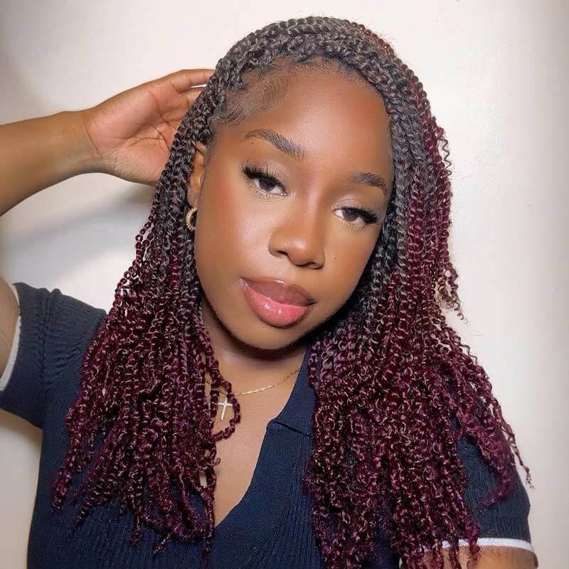 ombre afro kinky v bulk for kinky twist crochet braiding