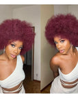 afro kinky bulk hair 99j color hair 