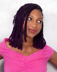 1b/purple afro kinky bulk for mini twists