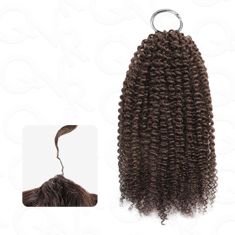 QVR Dark Brown Deep Wave Human Hair Crochet Hair for Braids – QVR Hair