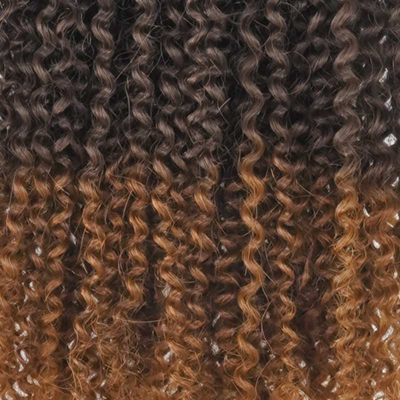 Afro Kinky Curly Crochet Hair Extension in Ombre Color #T2/30