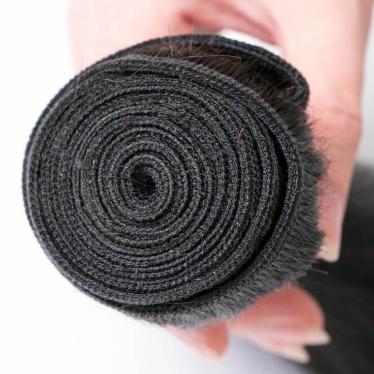 machine weft thick ends loose wave human hair bundles