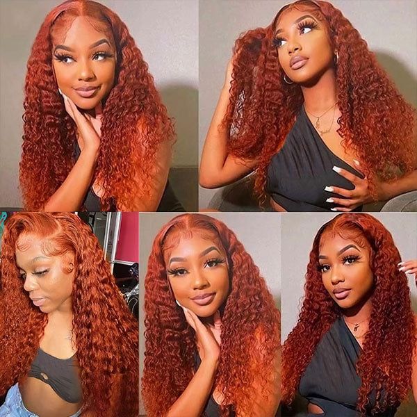 bold ginger orange curly human hair wigs for a natural look