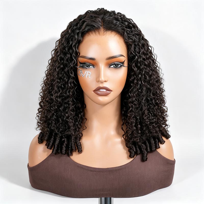 QVR Burmese Curly 5X5 Lace Closure Wig Wear To Go 4Pre Design Virgin Human Hair Wigs