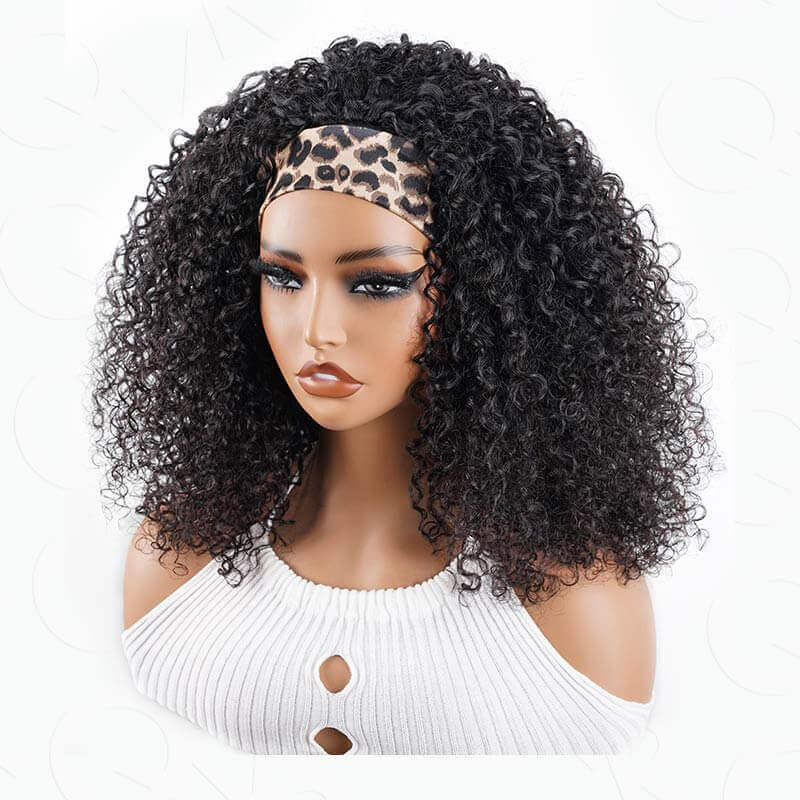human hair wigs ramen curl half wig for natural protective style