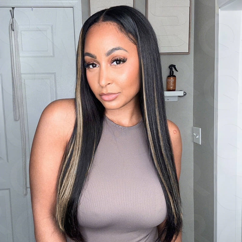 flawless sew in weave black and blonde blend