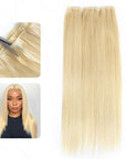 qvr blonde color genius weft hair extensions straight hair quick weave