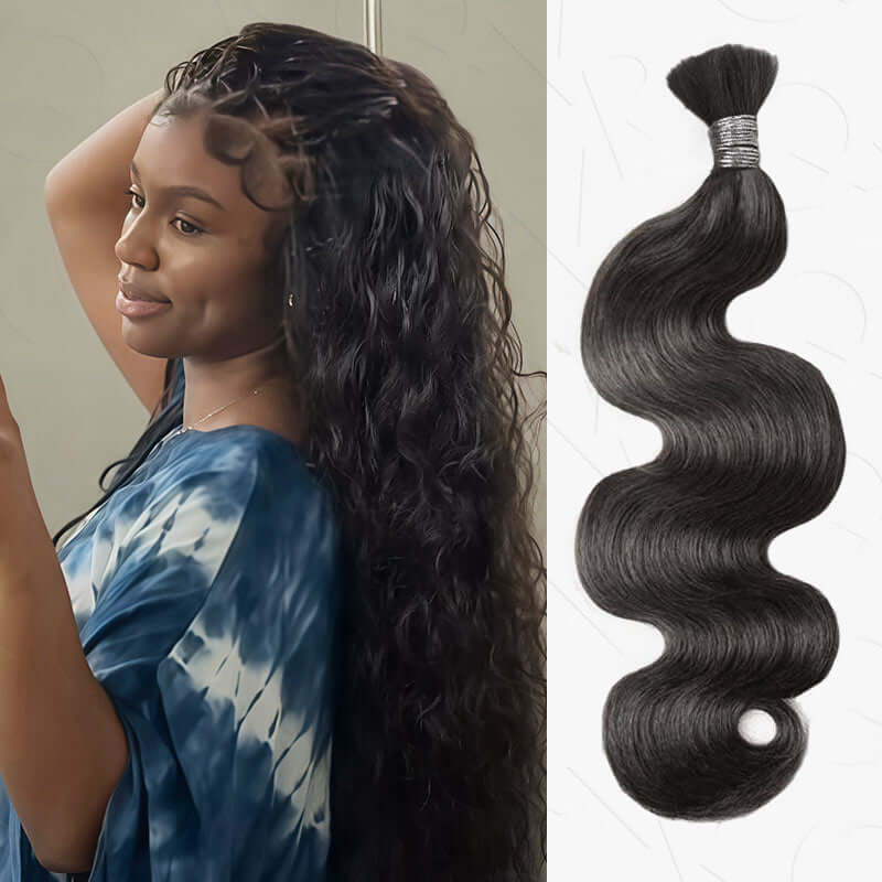 soft body wave bulk human hair for black women