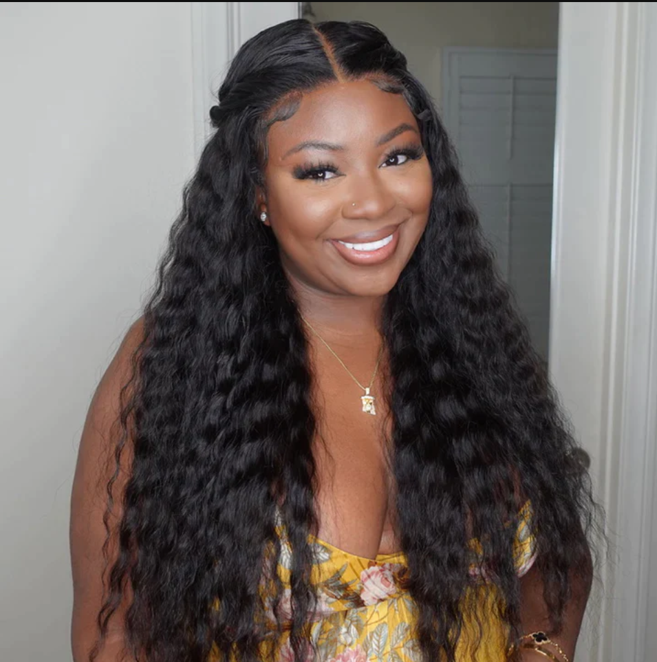 glueless wigs with 5x5 closure for effortless, curly style for black women